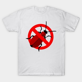 Scarlet lily beetle anti emblem T-Shirt